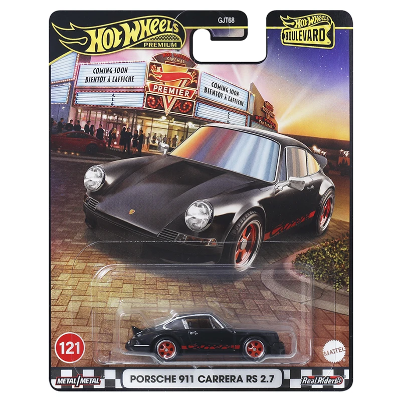 Hot Wheels Cars BOULEVARD Porsche Carrera 2.7 RS Bugatti Chiron 1/64 Metal Diecast Model Collection Toy Vehicles GJT68