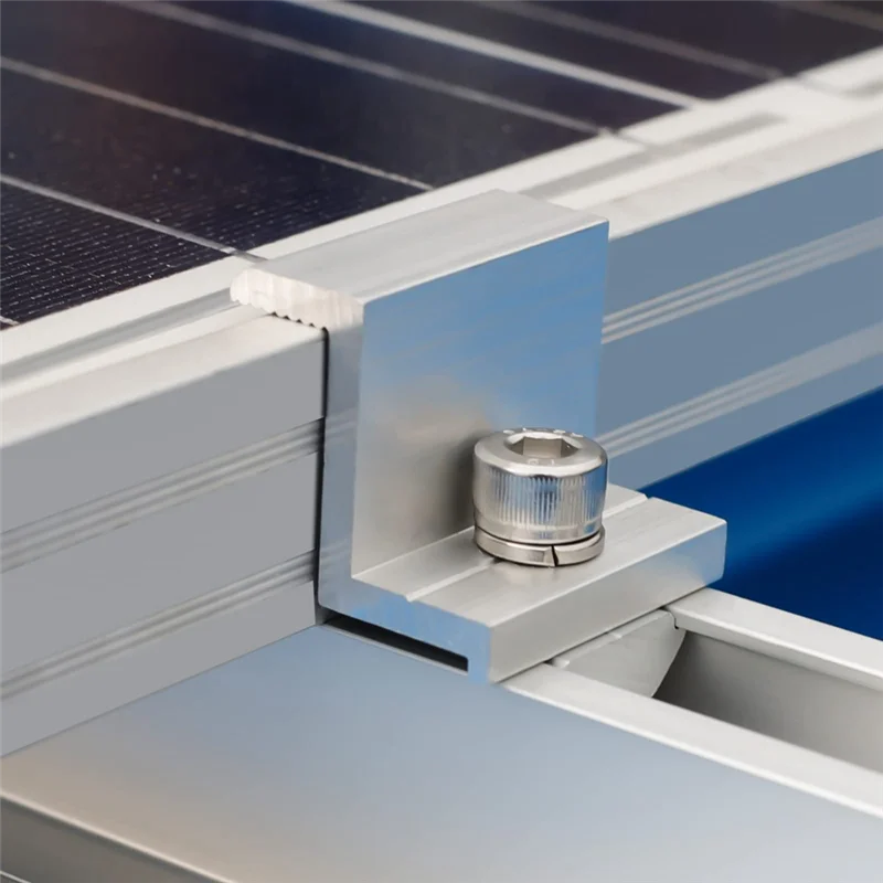 

ABAH-4 Pieces Solar Panel Edge Clamp Brackets Solar End Clamp Adjustable Solar Panel ,30Mm