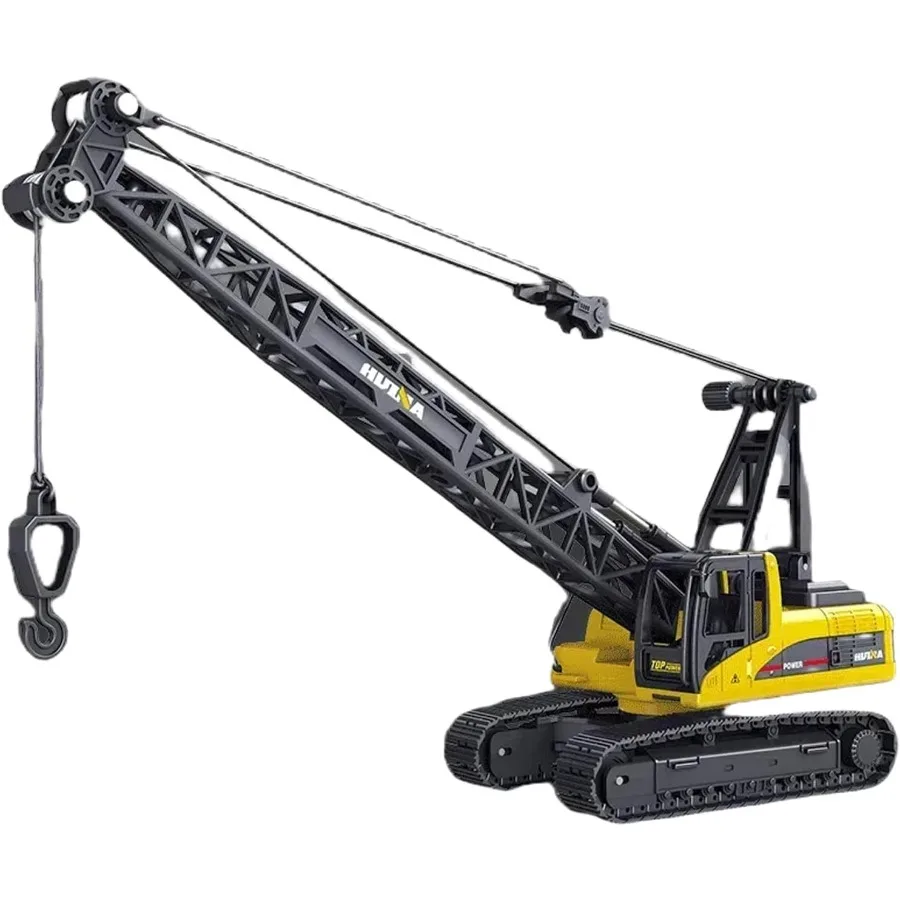 

Строительная игрушка, литая под давлением модель гусеничного крана из сплава, масштаб 1:50, высокодетализированная, идеально подходит для коллекционеров и демонстрации, прочный Al