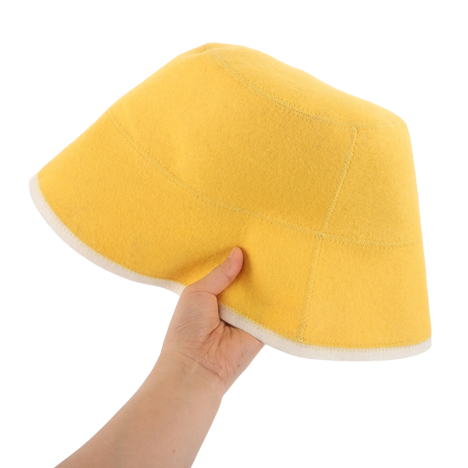 

Wool Felt Bath Cap Sauna Hat Thickened Absorbent Hair Drying Spa Accessories Steam Room Comfortable Breathable Adults Use Fine