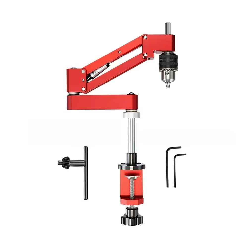 Cantilever Tapping Bracket with Precision 90 Degree Linear Guide for Accurate Hand Tap Alignment CNC Aluminum Body