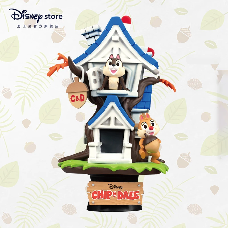 Disney Chip And Dale  Holiday Series Cartoon Action Figures Mini Model Collectible Doll Toy Set Desktop Ornaments Kids Xmas Gift