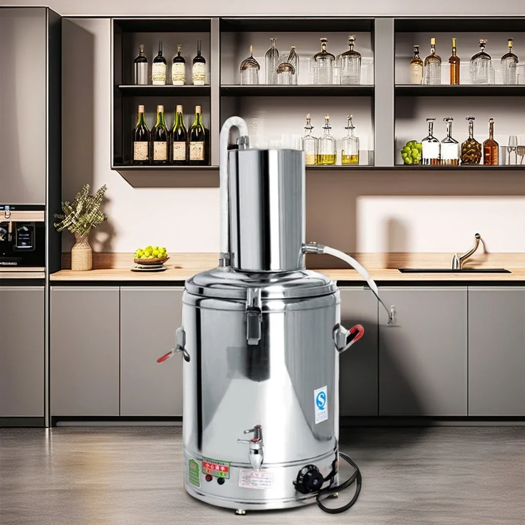 Stainless Steel Distillation Tower Brewing Machine Alcohol Distiller Wine Brandy Brewing Kit Essential Oil