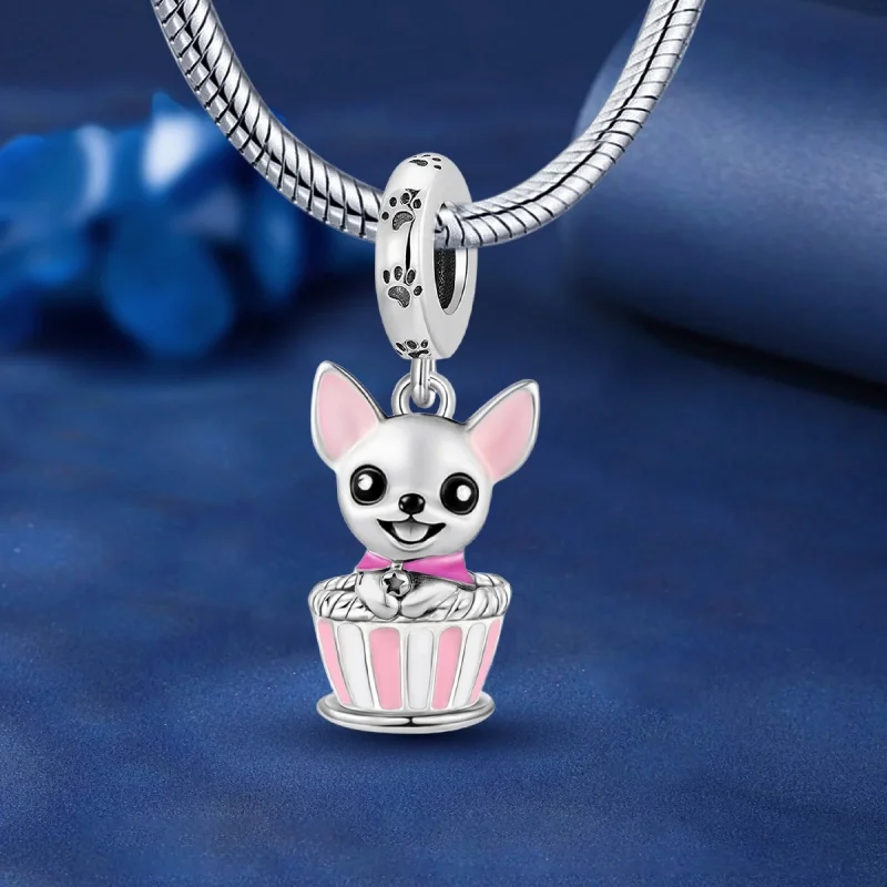 

925 Sterling Silver Crown Pink Perfume Charms Beads Fit Diy Bracelet Necklace Making Gift Of High Quality Jewelry