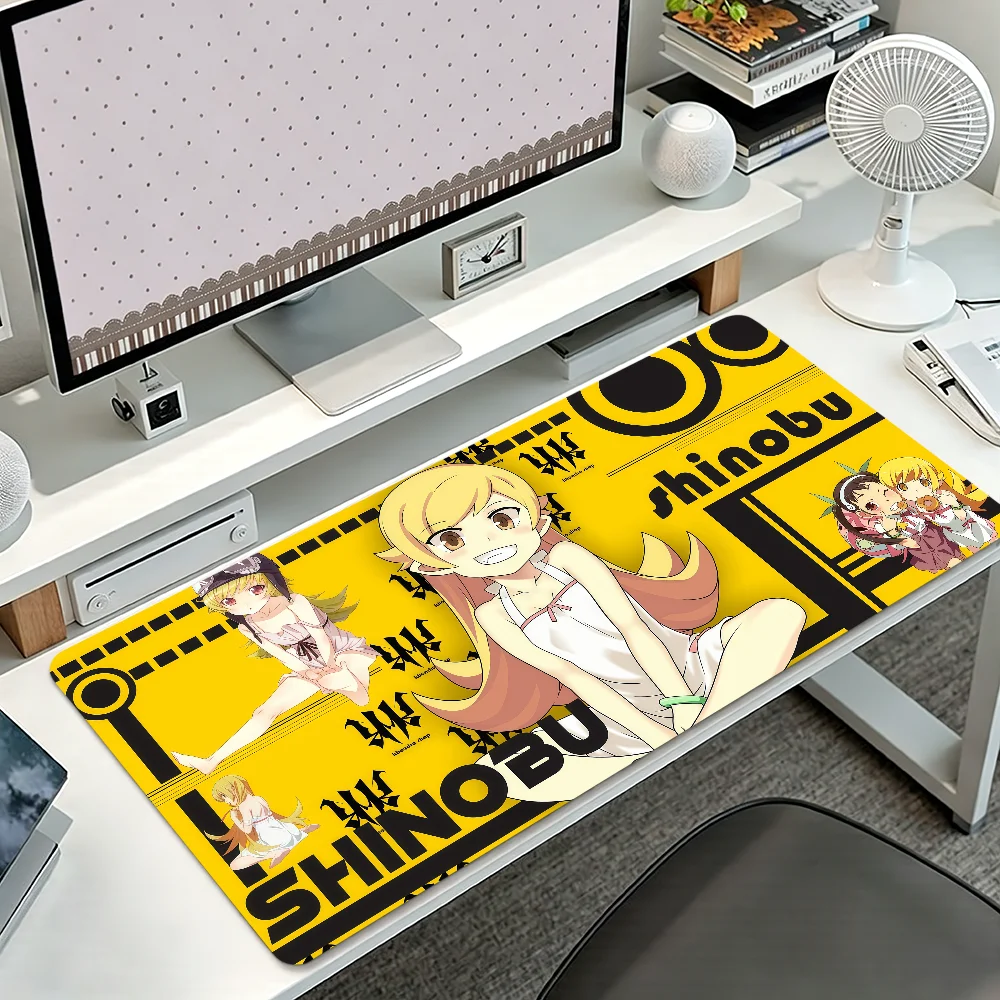 B-Bakemonogatari Anime Mouse Pad Non-slip Thickened MousePad Student Gaming Cushion Large Writing Lockedge Office