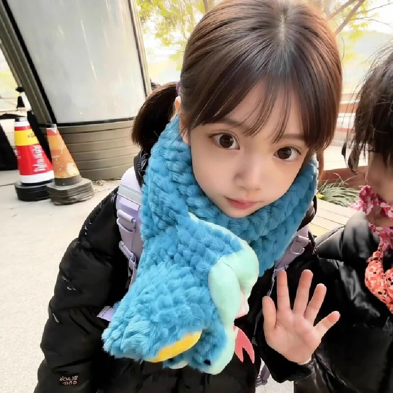 

Crazy Zootopia 2 Scarf Cute Animal Gary Style Scarf Plush Warm Women's Winter Cold Scarf