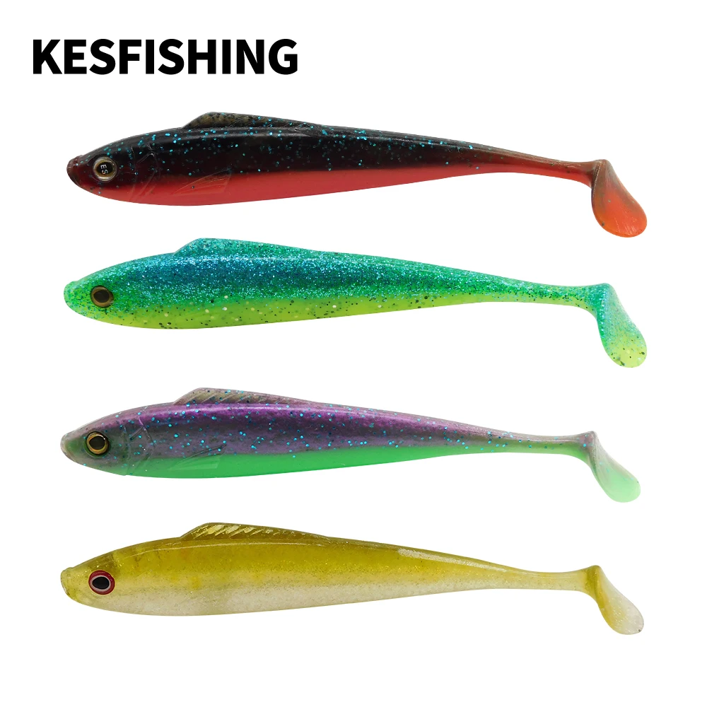 

KESFISHING New Kauli Shad 135mm 160mm Big Lures Artificial Soft Plastics Baits Pesca Swimbait Bass Pike Sea Fishing