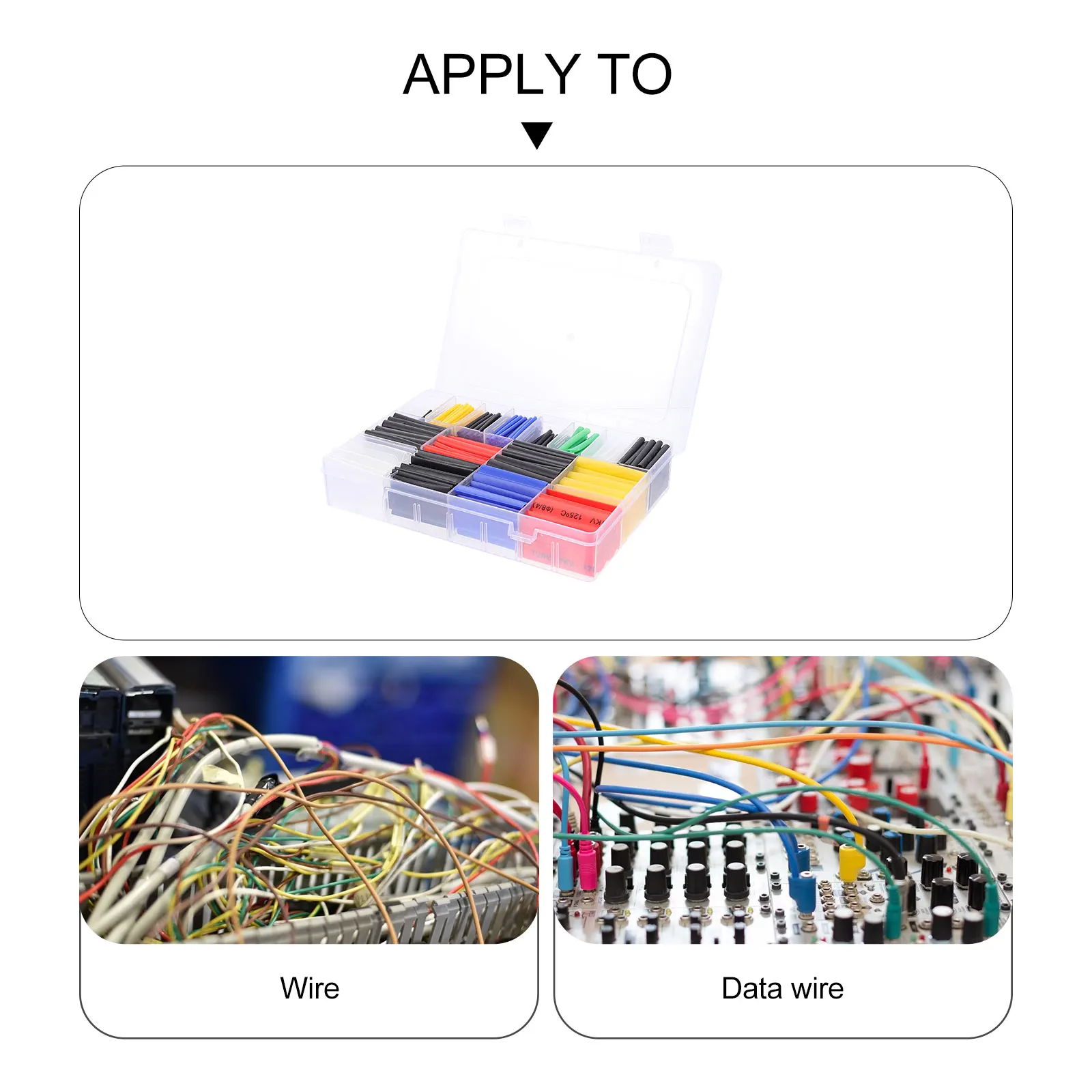 

Heat Shrink Tubing Kit Wire Wrap Tubes Electrical Cable Sleeves Protective sleeving for Wiring Automotive Electronic