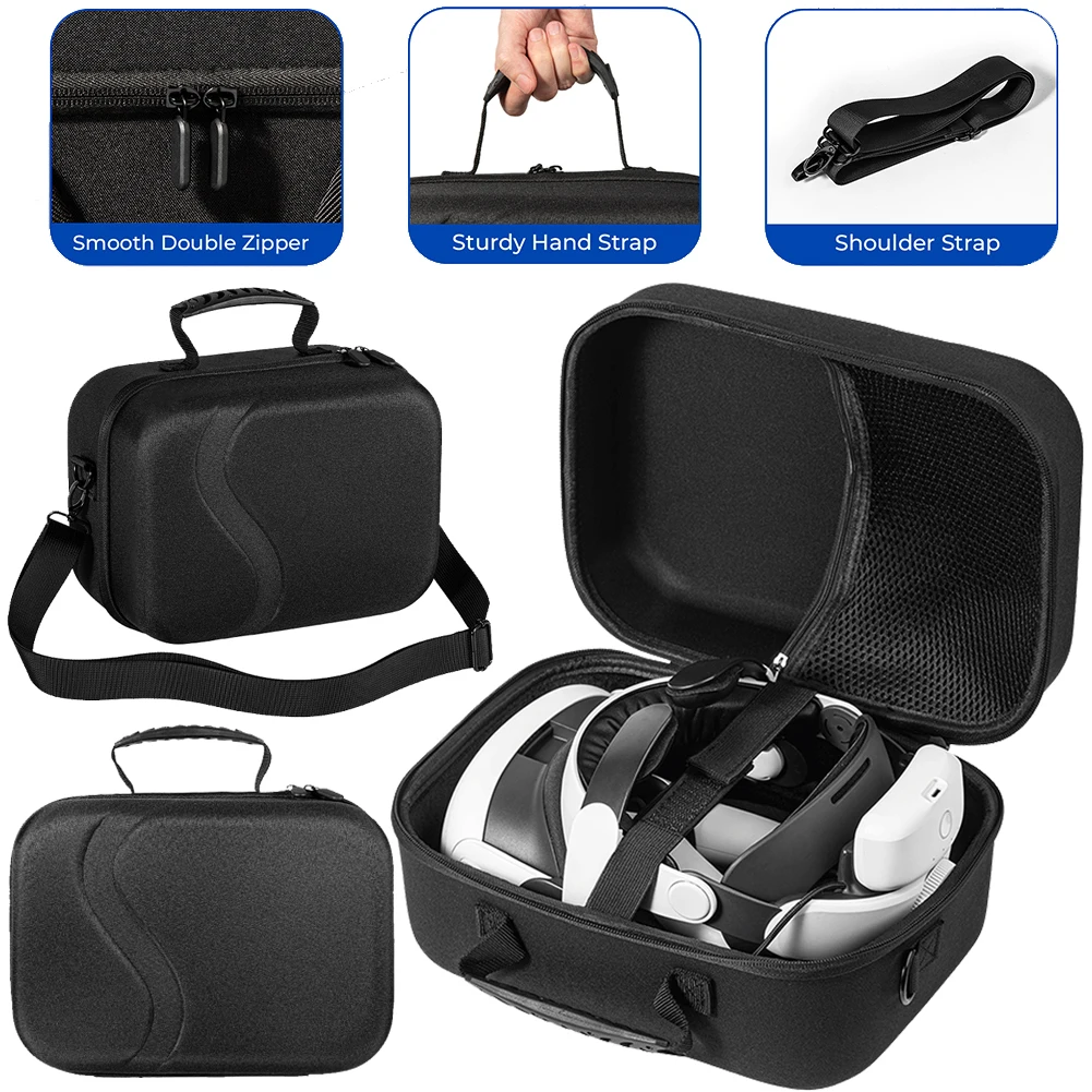 

Carrying Case for Meta Quest 3 Waterproof Travel Home Storage Bag Anti-scratch Protective Case for Meta Quest 3 VR Accessories