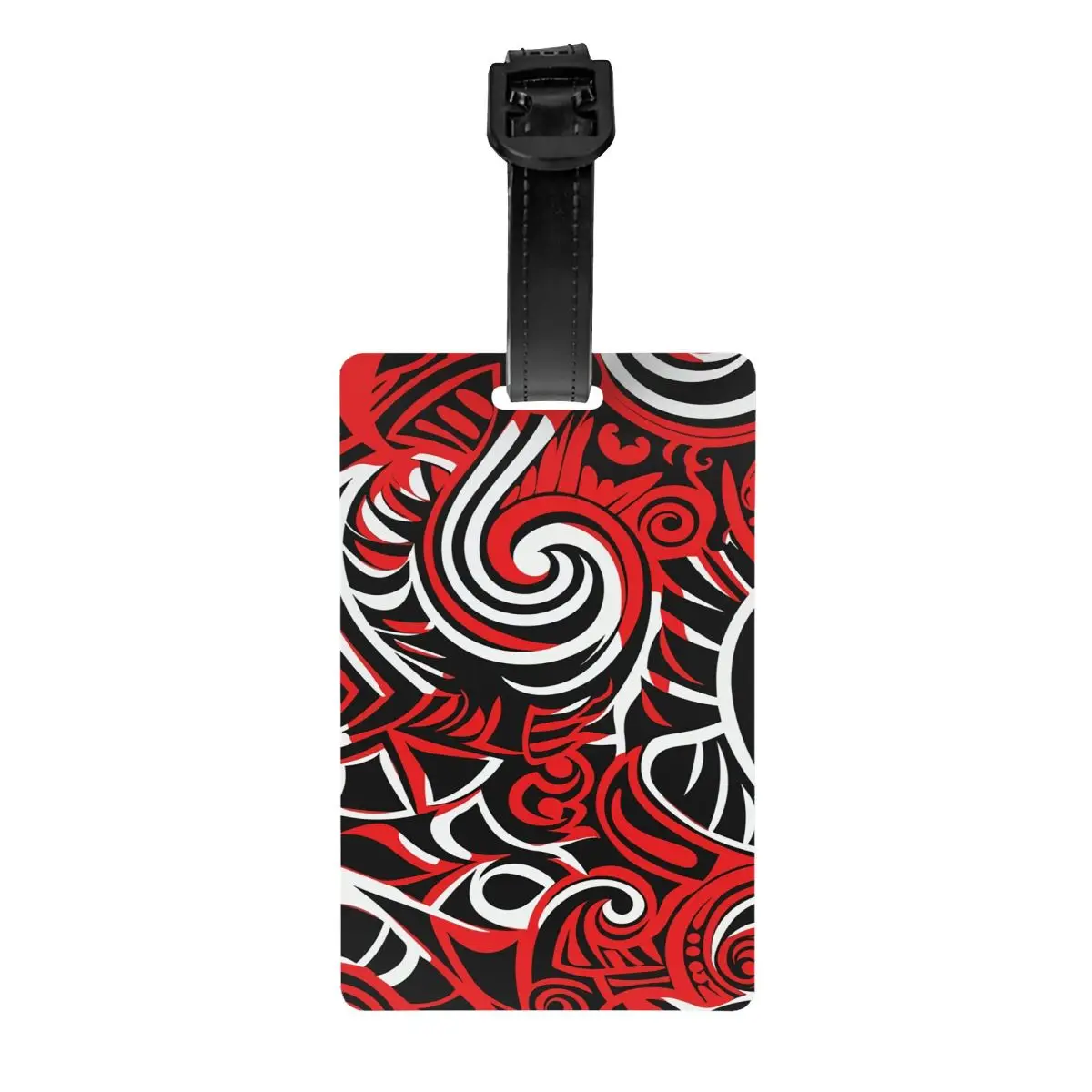 

Багажные бирки с узором в виде культуры маори, изготовленные на заказ багажные бирки, идентификационная этикетка с конфиденциальной обложкой