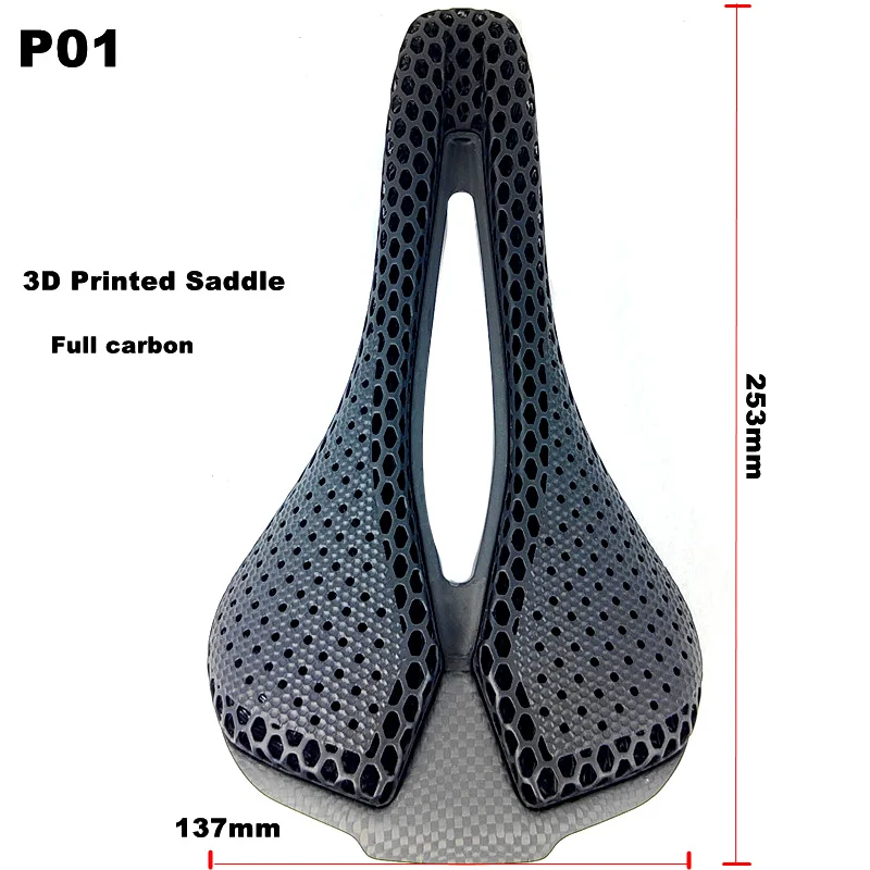 

BIKEDOC полностью карбоновое седло с 3D принтом, сверхлегкое велосипедное сиденье для дорожного MTB велосипеда