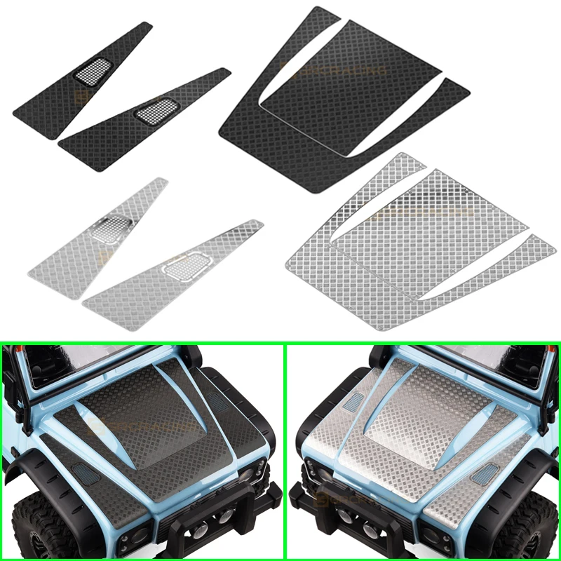 1pcs Metal Cover Decorative Piece for 1/8 RC Crawler Car MJX H8H Land Rover Defender Accessories