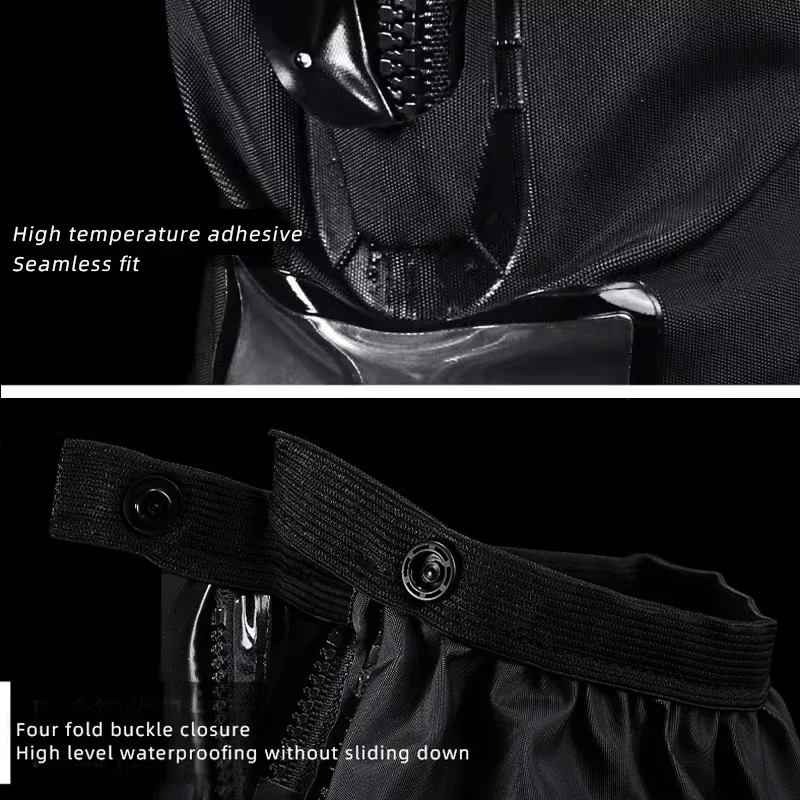 SCOYCO moto Tube haut bottes de pluie couvre imperméable à la pluie antidérapant Motocross Scooter réutilisable équitation chaussures de pluie couverture