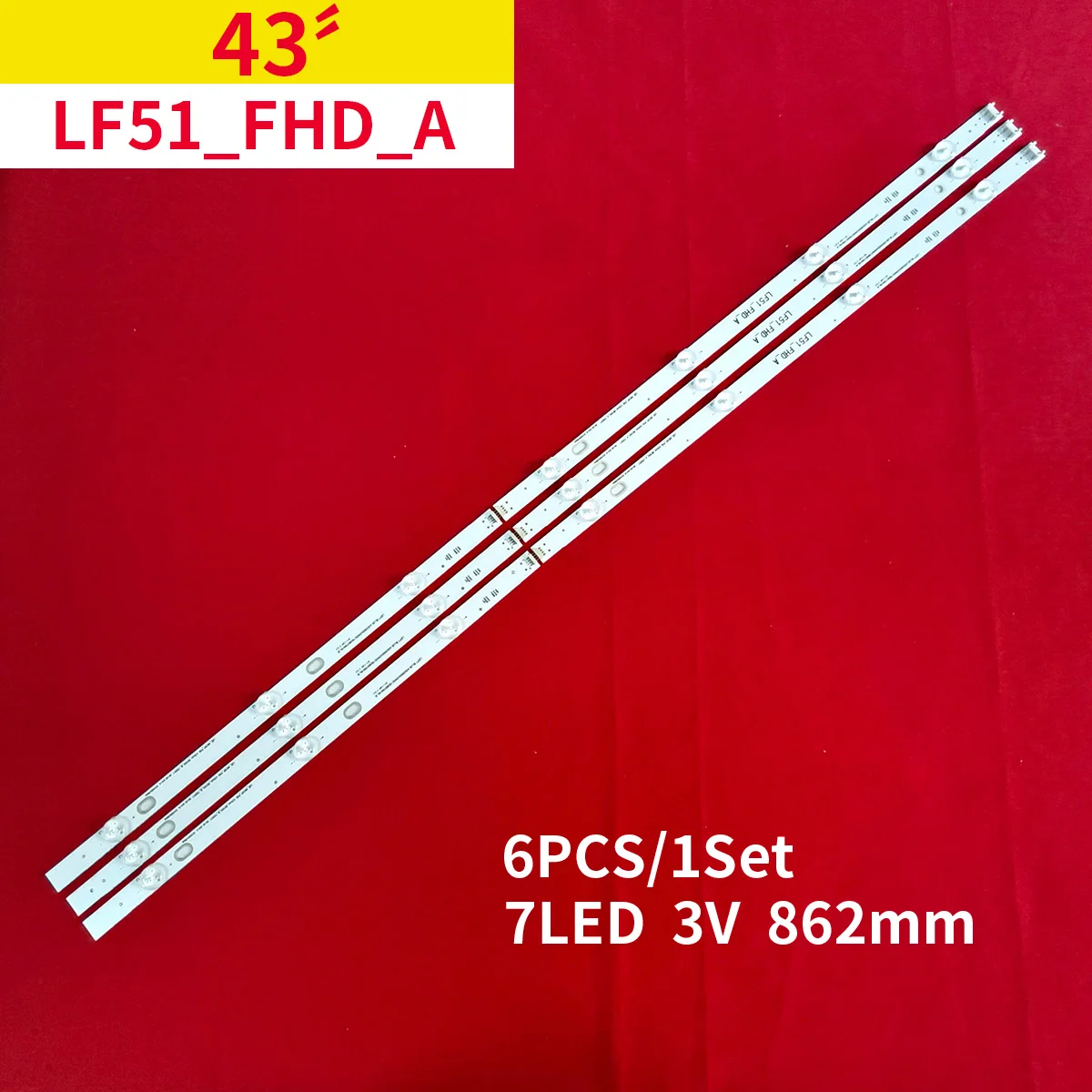 LED Strip For 6916L-0962A 6916L-0962B LIG 43LH5100 43LH5700 43LF510V LF51_FHD_A LF51_FHD_B LGE_WICOP_FHD 43INCH_REV00