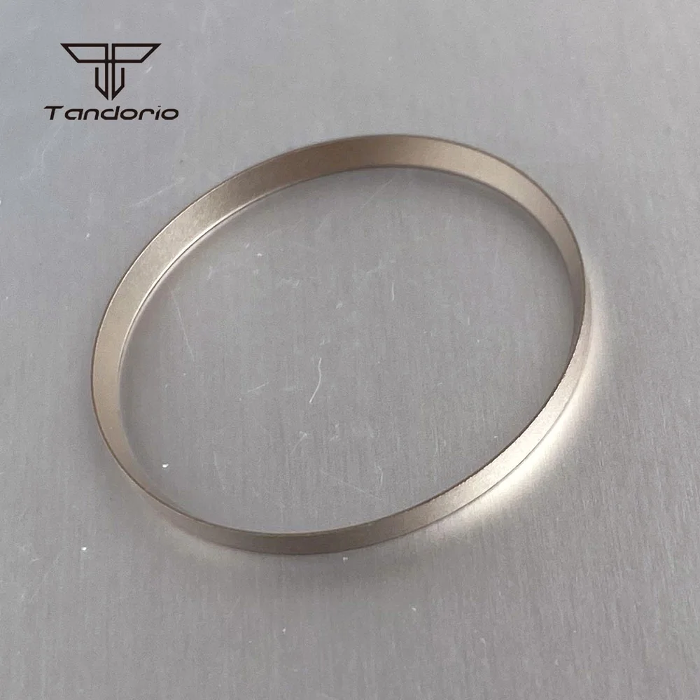 tandorio 316L Edelstahl 40 mm Taucheruhrengehäuse + Innenring + Armband gewölbter Saphir 20 bar wasserdicht passend für NH35 NH36 ETA2824 PT5000 8