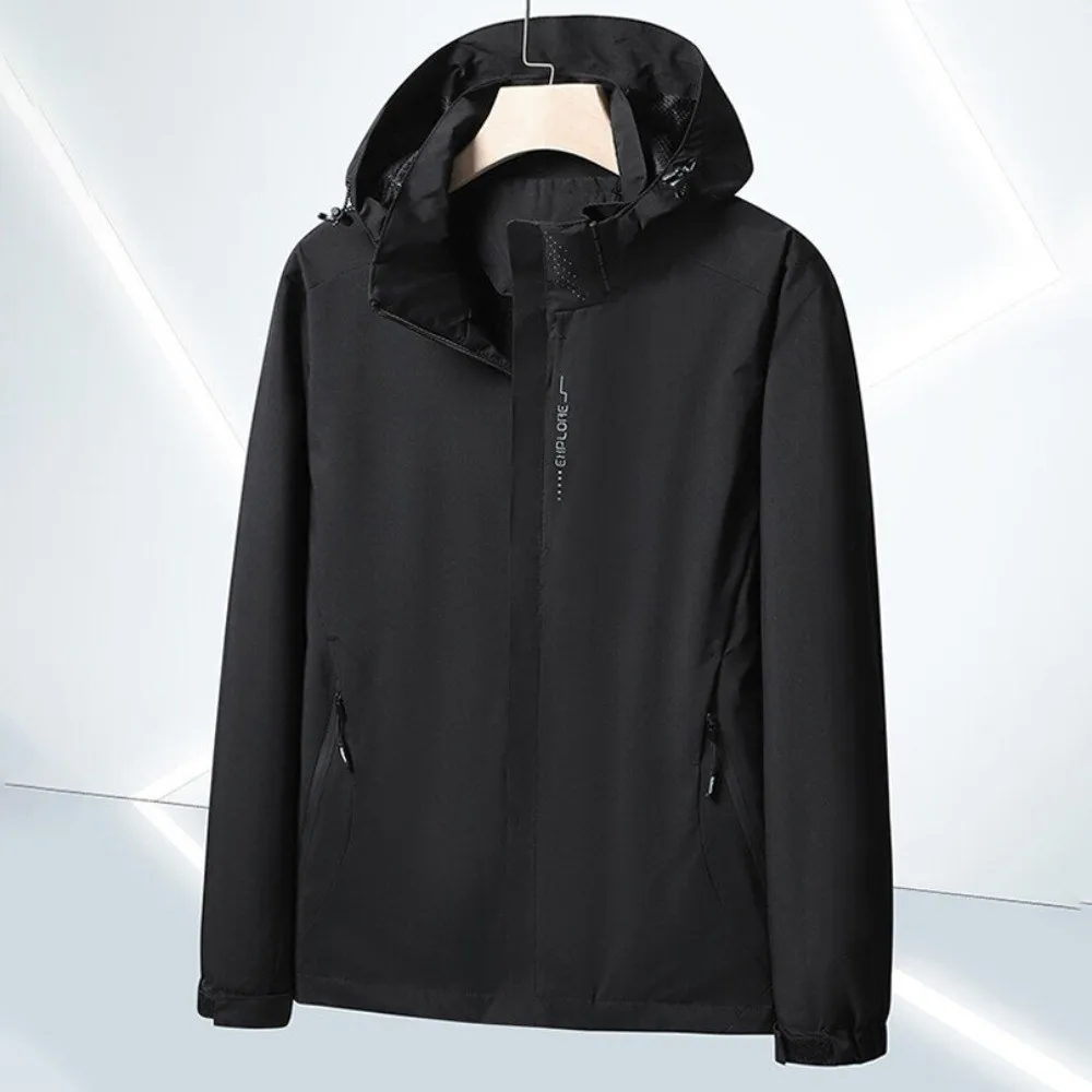 

Camping Hoodie Windproof Hiking Jackets Waterproof Portable Hooded Jacket Baggy Stylish Sports Windbreaker Outdoor Hiking