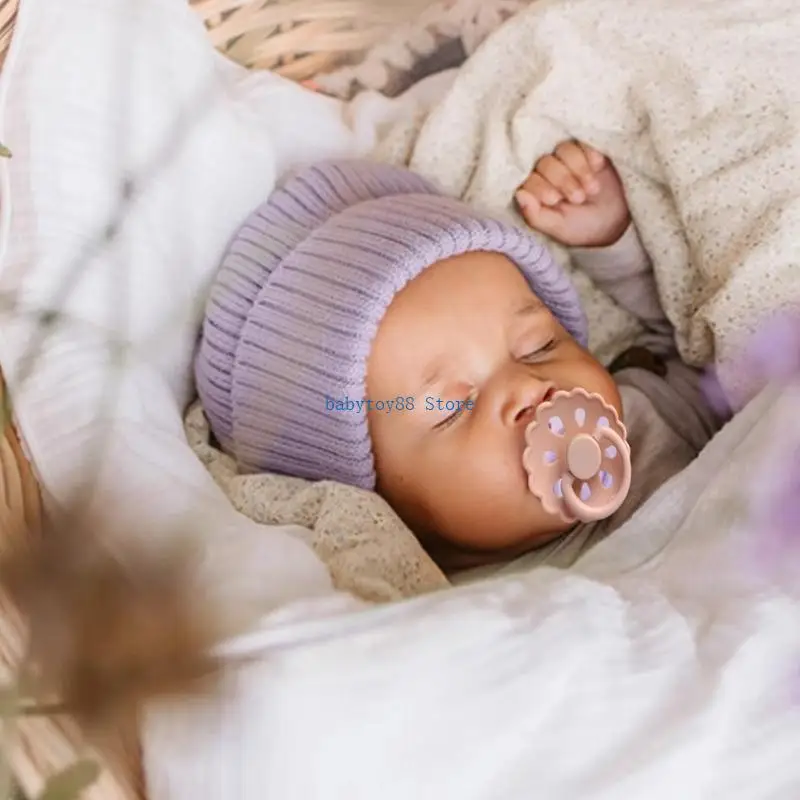 Y4UD Núm vú giả cho trẻ sơ sinh Núm vú giả làm dịu núm vú silicone Núm vú giả cho bé đầy màu sắc