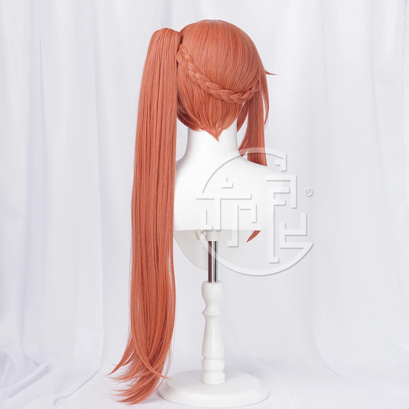 Anime Game Honkai: Star Rail Cos Guinaifen Cosplay Perruque, The Xianzhou Luofu Acrobatic Master Venues, Orange 80cm Cosplay Perruque