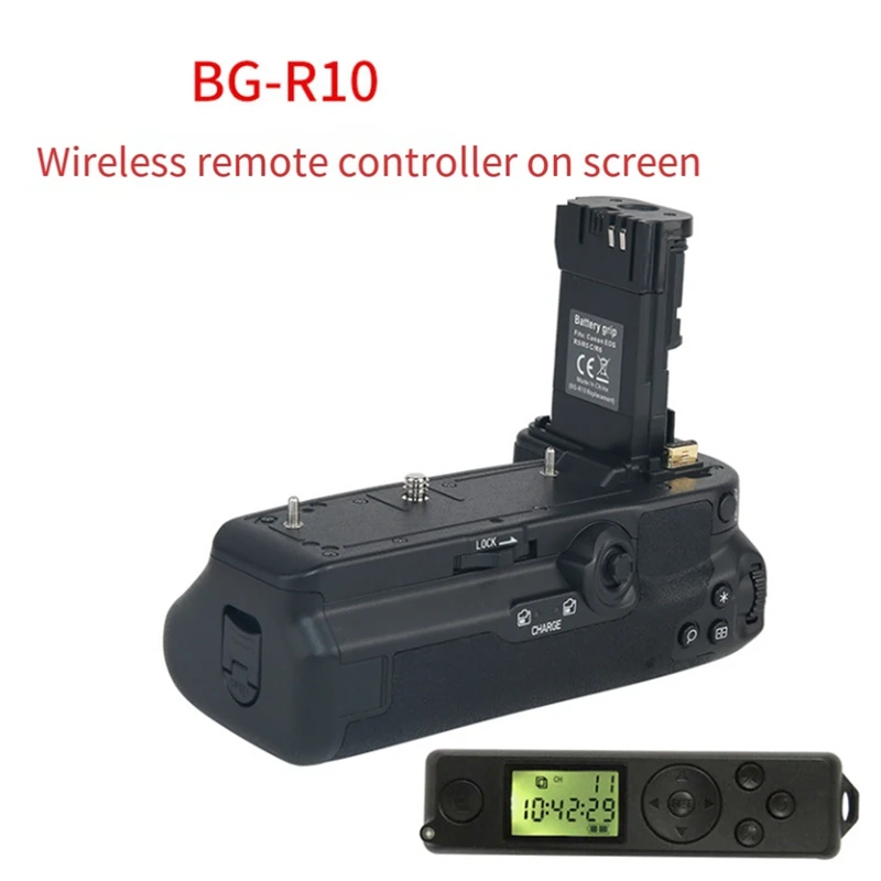 Mango de BG-R10 para Canon EOS R5 R5C R6, caja de batería para cámara SLR, mango de disparo Vertical con Control remoto inalámbrico