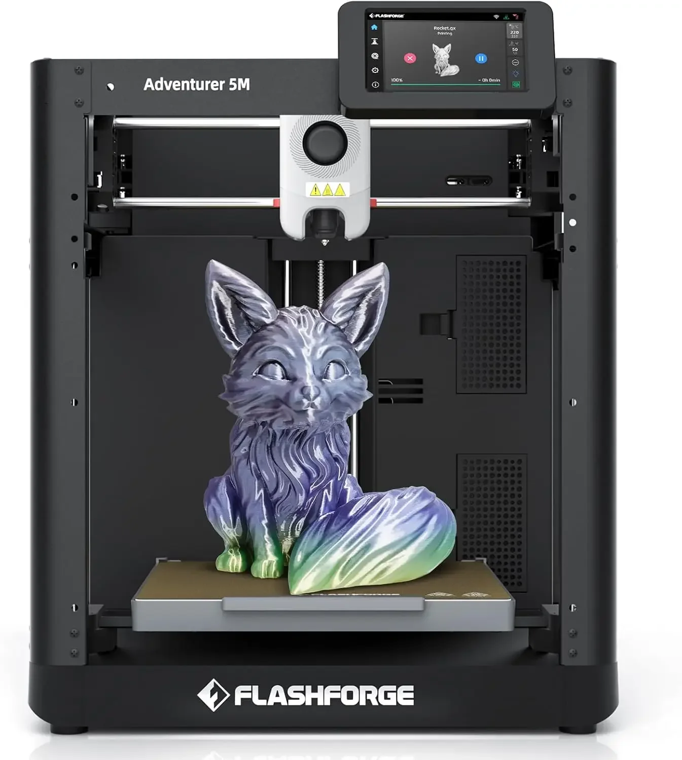 FLASHFORGE Adventurer 5M 3D Printer,Support PLA-CF,Print Size 220x220x220mm | 600mm/s Max High-Speed,CoreXY & Auto Bed