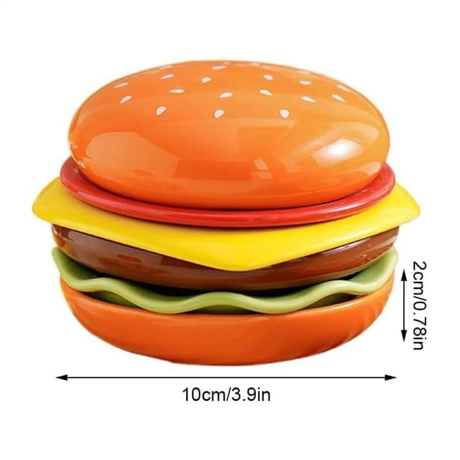 Stapelbares Hamburger-Teller-Set, 6-lagiger Burger-Teller, Hochwertiger Knochenabfall-Teller, Lustige Saucenbehälter, Tischdekoration – Detail 9