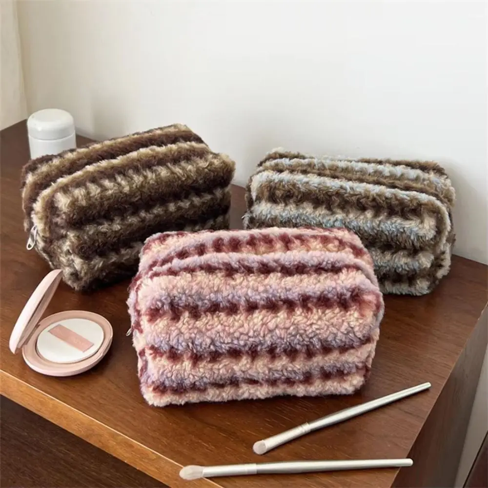 bolsa-de-cosmeticos-feminina-vintage-design-listrado-portatil-para-viagem-leve-com-ziper-organizador-de-maquiagem-acessorio-de-maquiagem