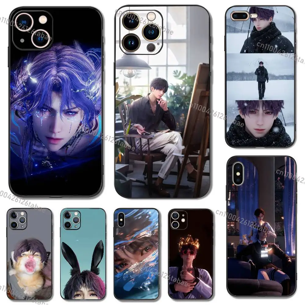 Love and Deepspace Rafayel For iPhone 17,16,15,14,13,12,11,Pro,X,XS,Max,XR,Plus,Mini Soft Silicone Phone Case Black Shockproof