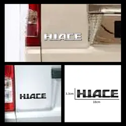 3D ABS Plastic Car Styling Letter Logo Sticker For Toyota HIACE Emblem Sea Lion Tail Bumper Badge Auto Rear Trunk Accessories