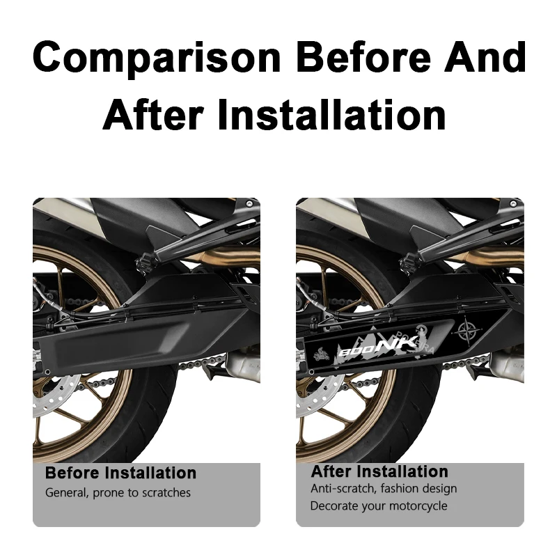 POSFIRA Motorcycle Swingarm Sticker Vinyl Decals for CFMoto 800NK CF Moto 800 NK NK800 2023-2024 Swing Arm Accessories