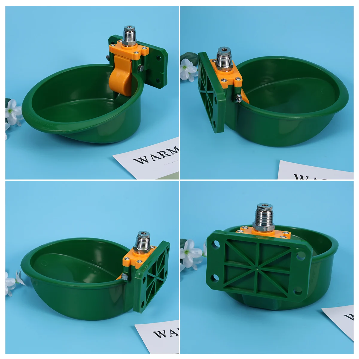 

Livestock Waterbowl for Pigs Sheep Goat Metal Automatic Drinking Fountain Durable Rustproof Farm Use Stable Level Pet Supplies