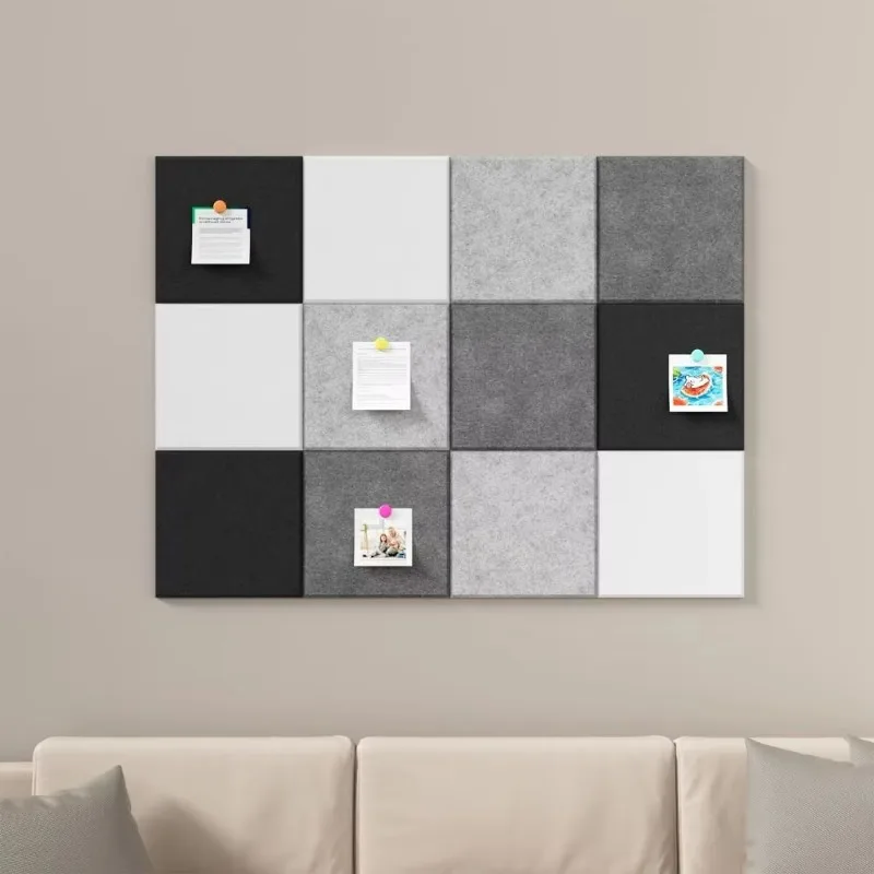 6pcs Acoustic Panels Sound Absorbing Wall Panels for Studio Office Decor, Noise Control Panels for Recording Room and Interior