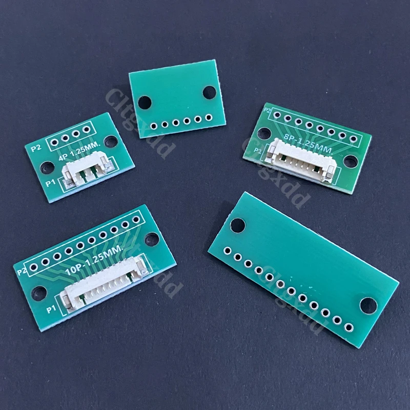1,25 mm Rastermaß Horizontaler SMD-Anschlussadapter 4P 6P 8P 10P 12P JST-Adapterplatine umgewandelt in 2,54 mm DIP-Stiftleiste PCB-Testplatine – Detail 7