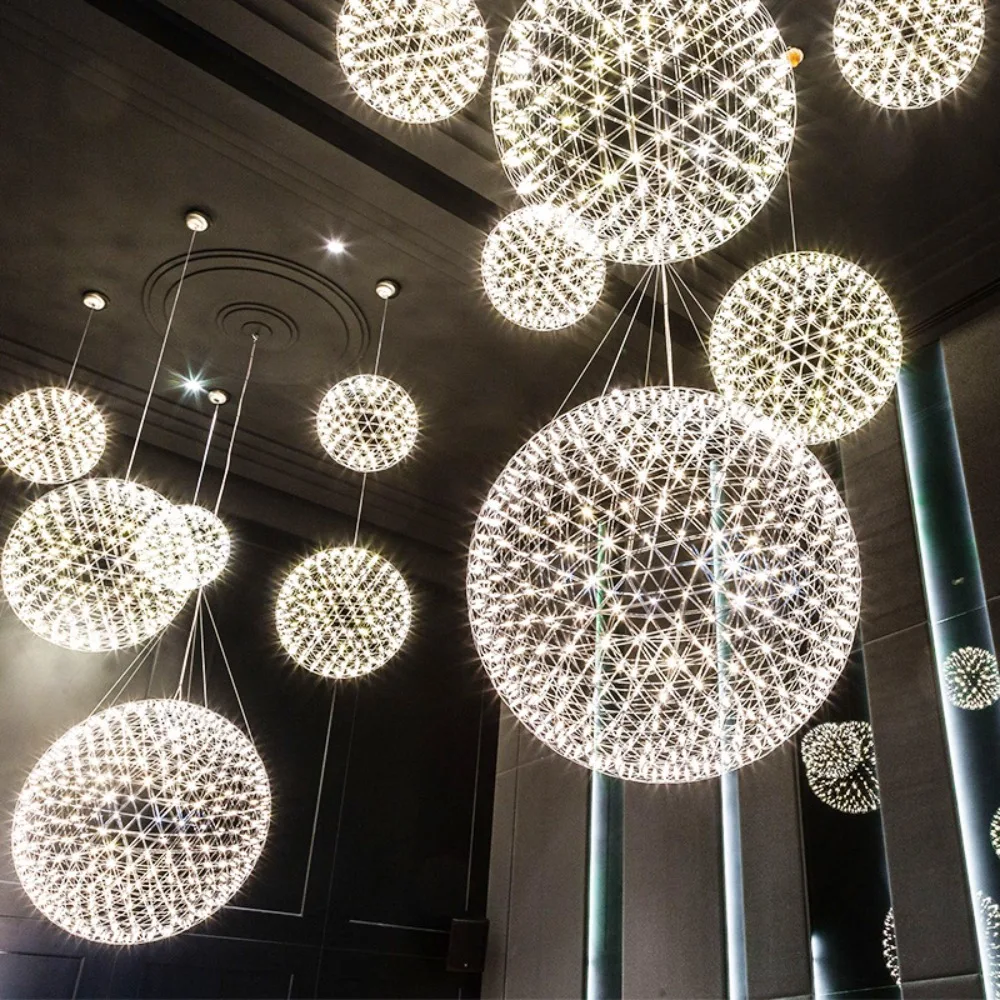 Spark Ball, Starry Sky, Pendant Lamp, Creative Restaurant, Shopping Mall, Hairdressing and Nail Salon Decoration