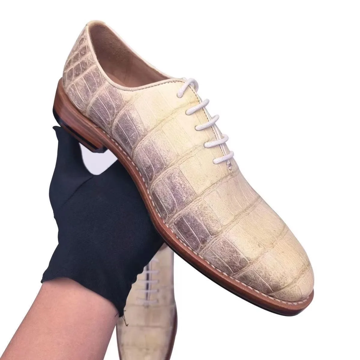 yinshang new men dress shoes male crocodile shoe fahion leisure business shoes