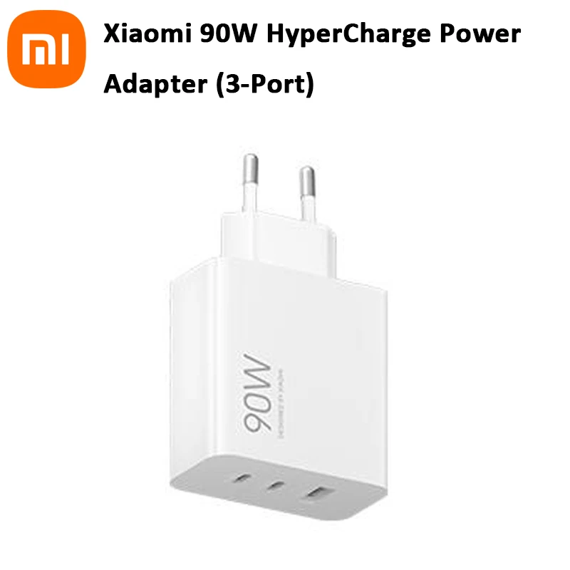 xiaomi-90w-ハイパーチャージ-3ポート電源アダプター-急速充電usb充電器-電子機器用
