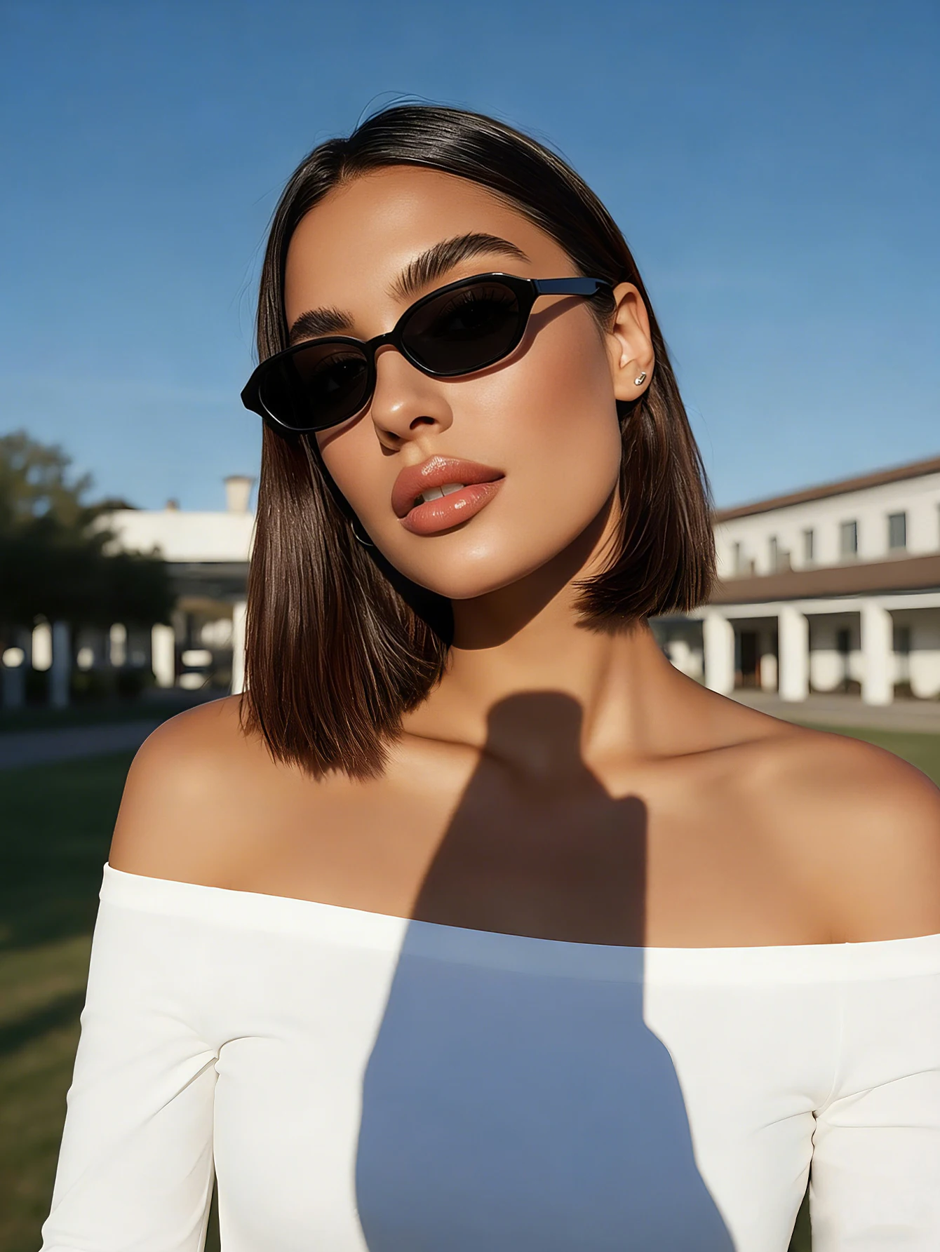 ユニセックス レトロ ミニマリスト オーバルフレーム ファッションメガネ 日常使い、ストリートフォト、運転に最適