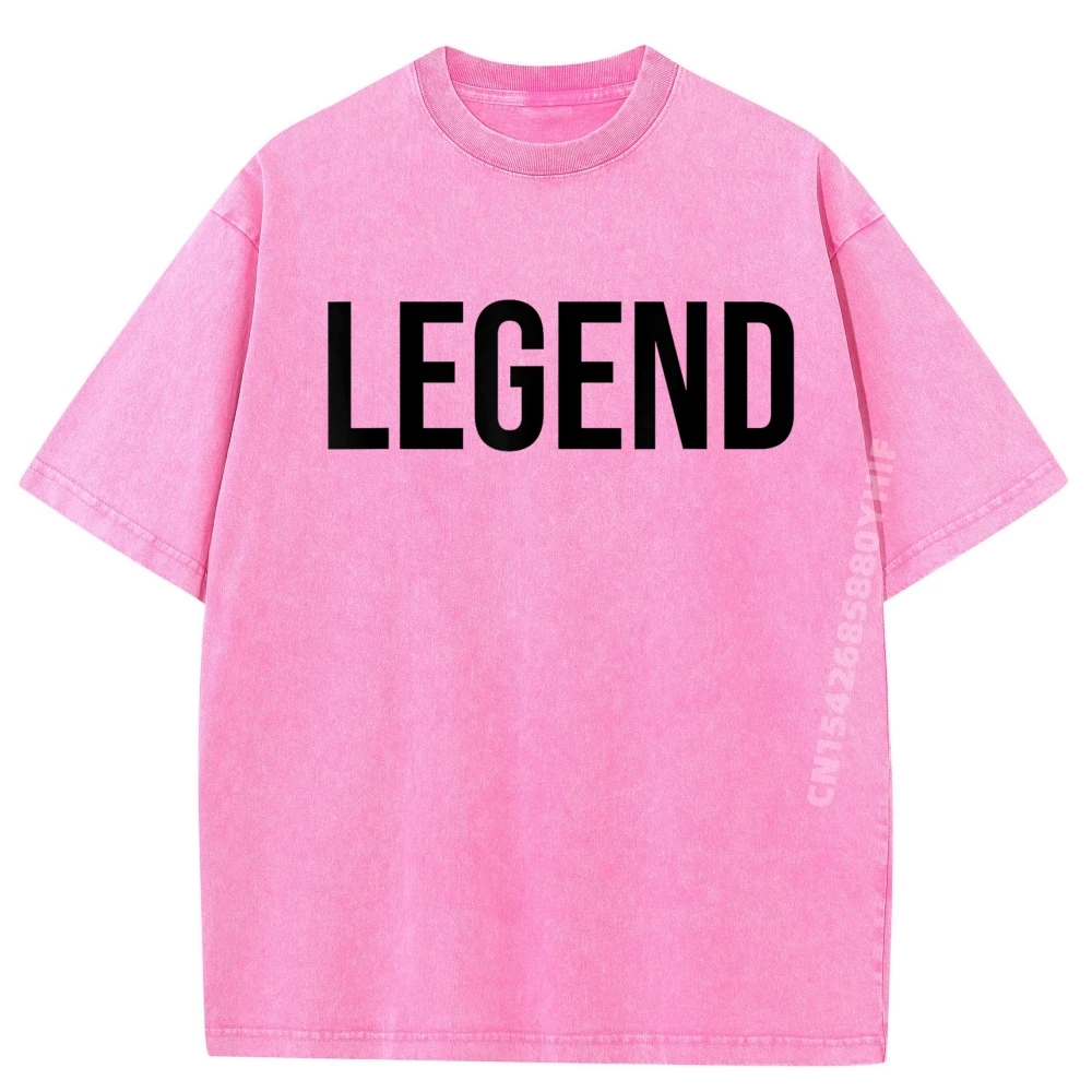 

Legend Plain Shirt Summer Men's Clothing Deals Letter Printed Tee Mens Breathable Washed Soft Clothes