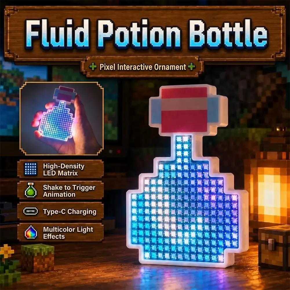pixel-fluid-potion-bottle-led-night-light-interactive-game-ornament-type-c-high-density-led-matrix-shake-activated-animation
