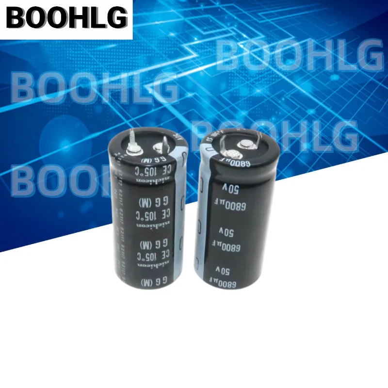 2PCS 6800UF 50V Electrolytic Capacitor GG 22X45mm 50V 6800 UF Snap In Aluminum Capacitor