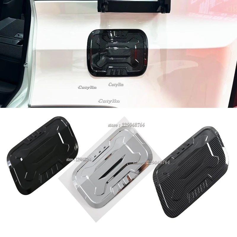 

For Toyota Land Cruiser 250 Prado LC250 2024 2025 Carbon Fiber Car Exterior Fuel Gas Tank Cap Cover Trim fuel cap trim Stickers
