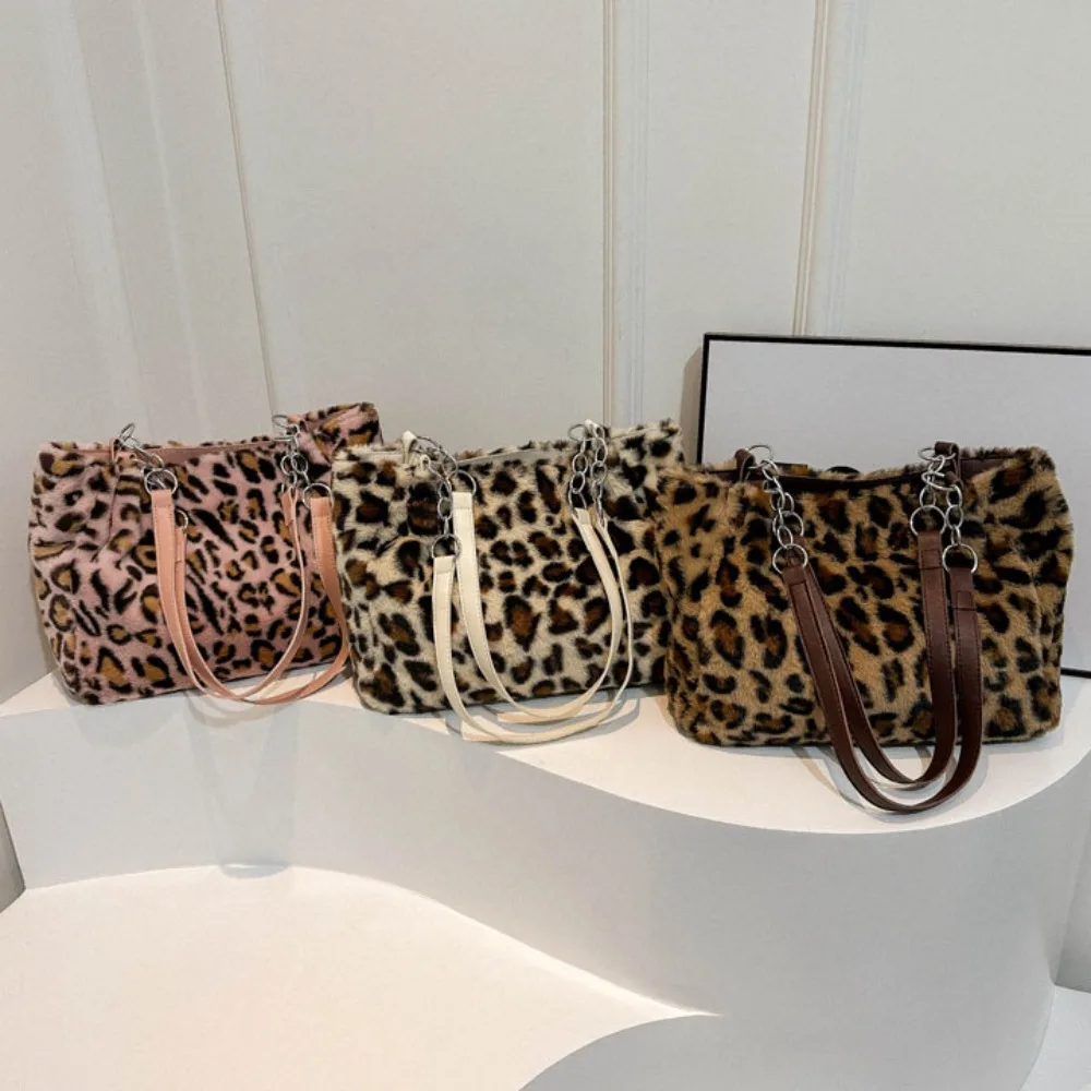 Casual Commuting Bag Hot Sale Trendy Leopard Tote Bag Underarm Bag Lady