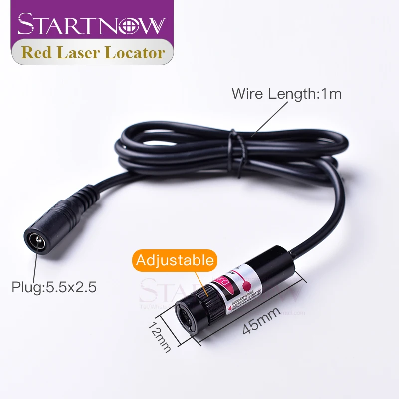 Set 12*45 635nm 10mw Laser Line Red Locator For Embroidery Machine Positioner Fabric CNC Cutting Line Laser Module Pointer Parts