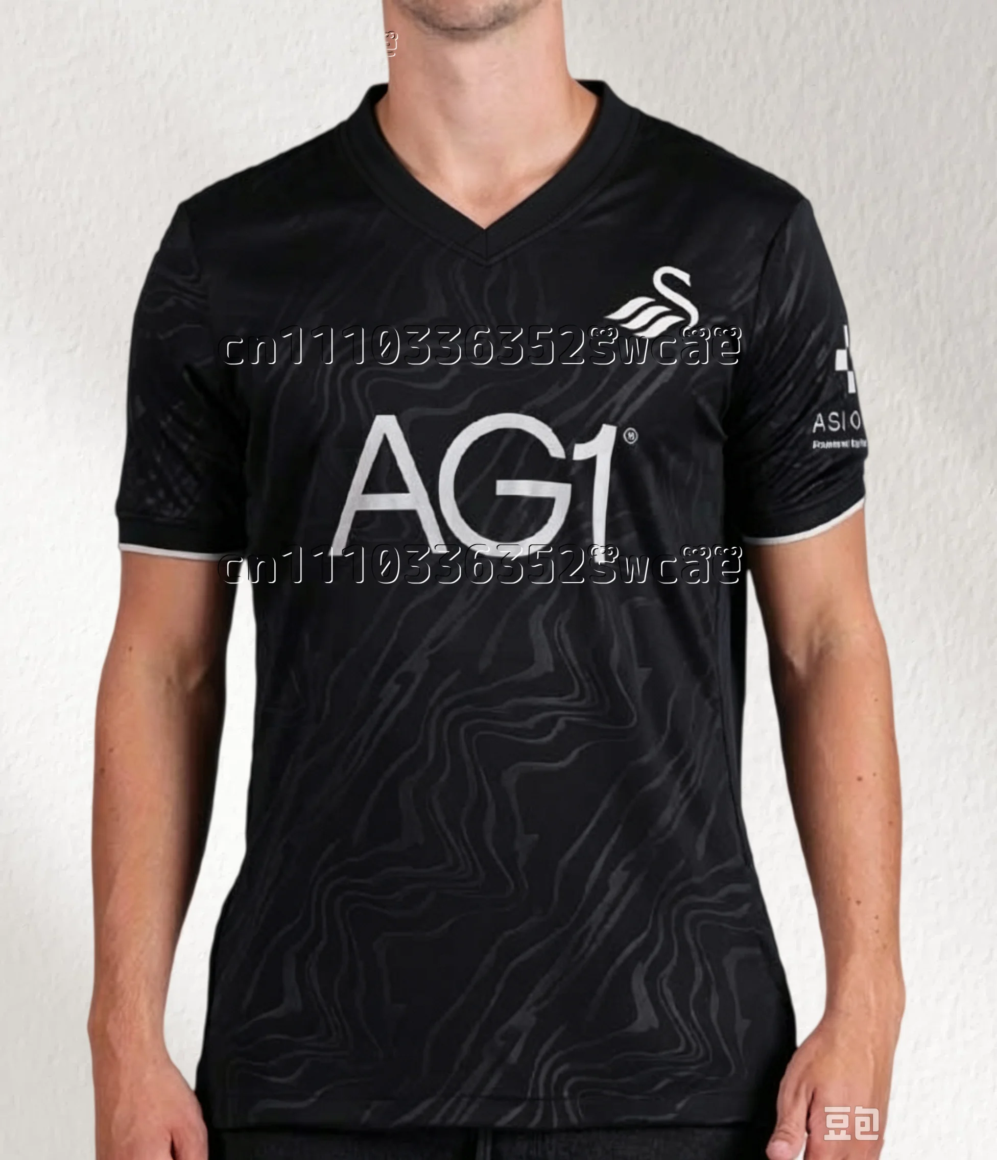 Familien-Partnerlook 26/27 Swansea City Saison Fußballtrikot Kurzarm Unisex Fan-Trainings-Sporttop – Detail 5