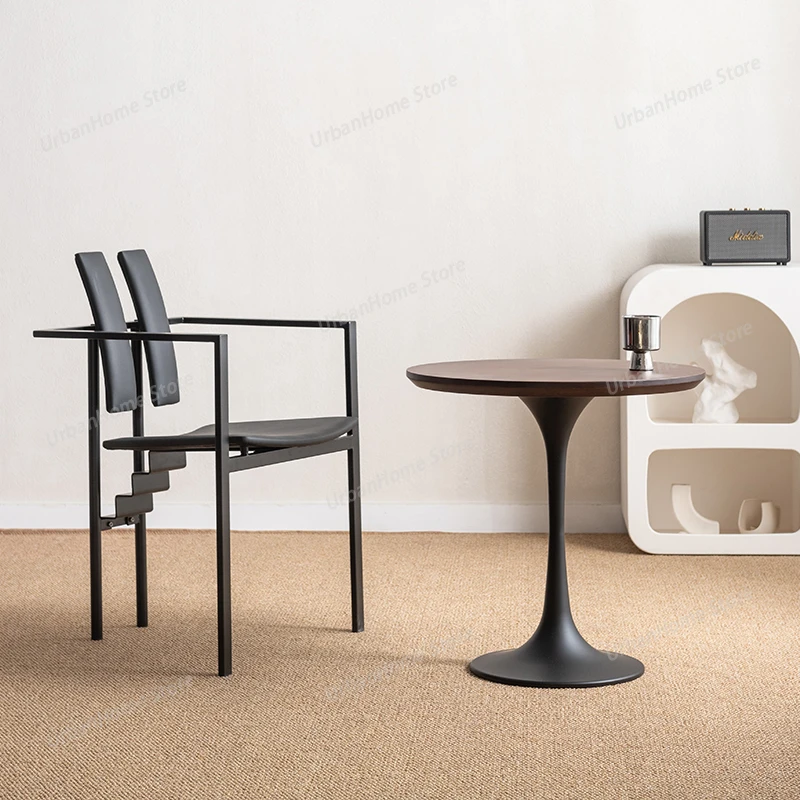 

Coffee Table Nordic Café Tables Desk Work Modern Side Café Tables Dessert Shop Walnut Wood Café Furniture Кофейный Столик MHKFZ