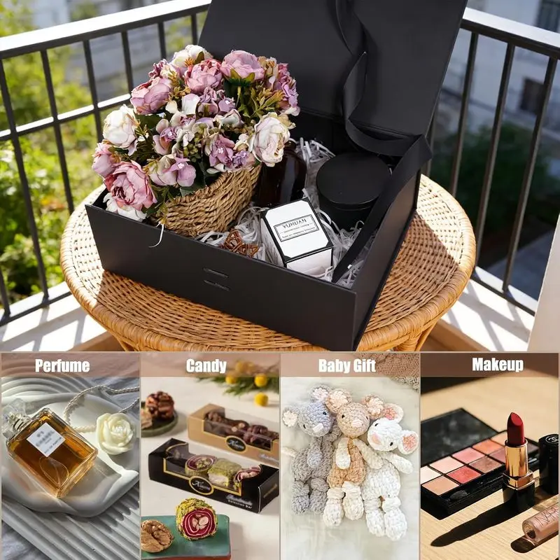 Gift Box  Presents with Magnetic Closure Lids, Rectangle Collapsible Luxury Box for Wedding, Christmas, Halloween, Birthday