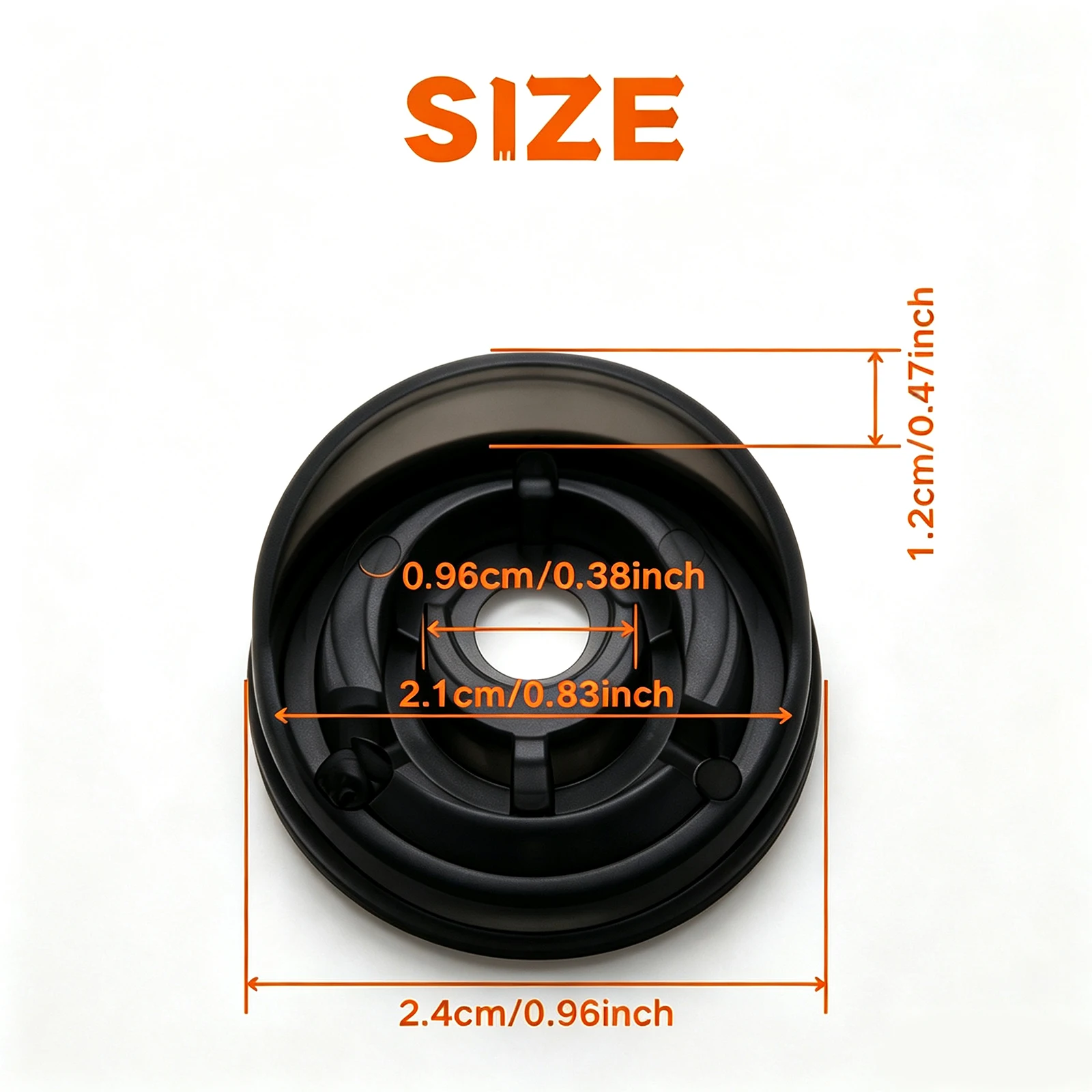 8PC Black Transparent Guitar Effect Pedal Footswitch Toppers, Anti-Slip Button Protectors for Electric Guitar Pedal Accessories