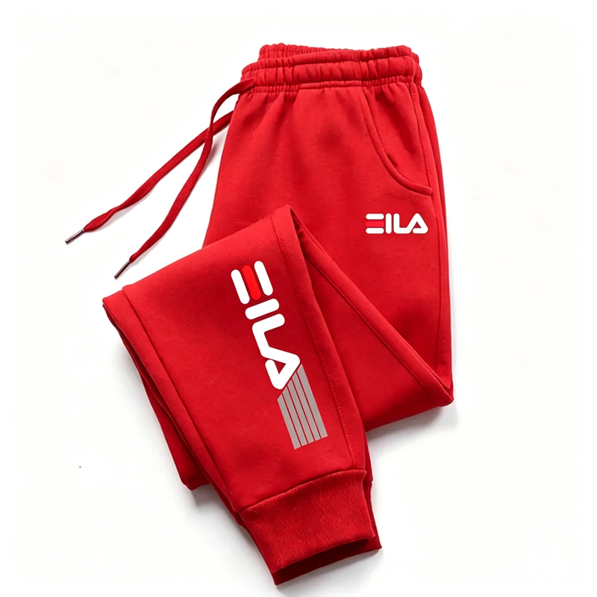 Jogginghose für Jungen, elastischer Bund, Kordelzug, Sweatpants mit Taschen, schmal zulaufend, mit Bündchen am Knöchel, lässige Freizeit-, Schul-, Fitness- und Sporthose. – Detail 6