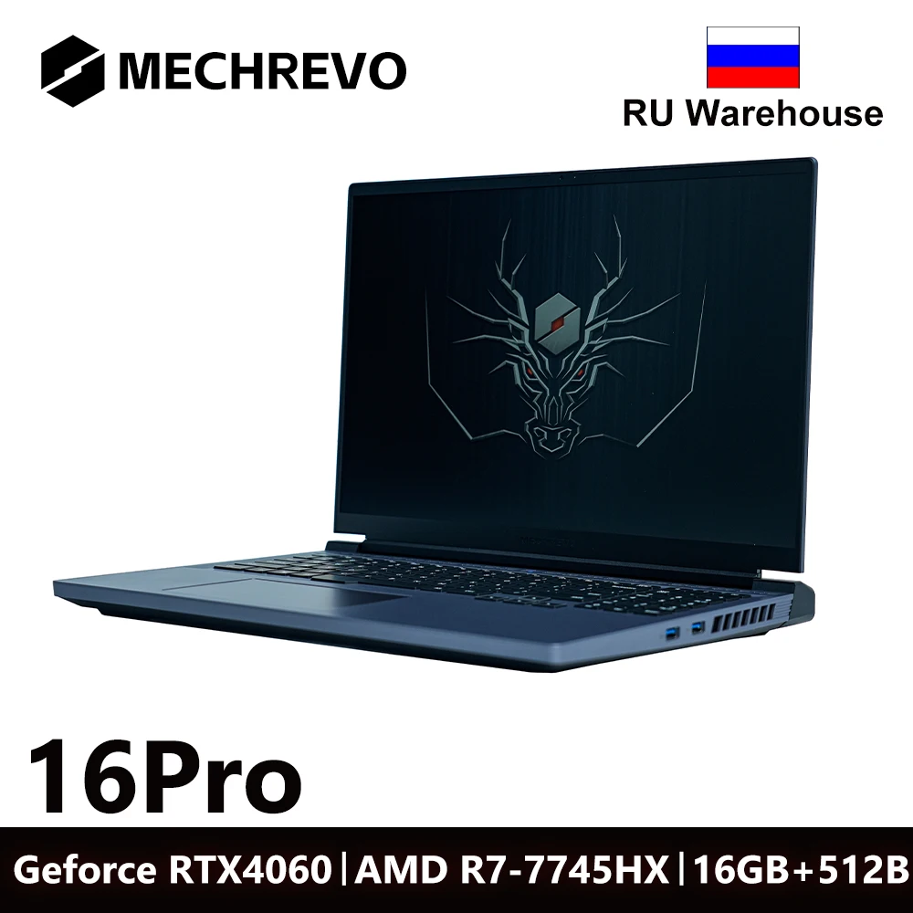 MECHREVO 16Pro 16 Inch Geforce RTX 4060 AMD R7-7745HX DDR5 165Hz 2.5k Wifi6 BT5.2 16GB 512GB Gaming Gamer Notebook Laptop