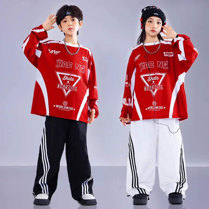 أزياء أداء هيب هوب للأولاد ، زي الصف الرياضي للطالب في اليوم ، الموضة ، العصرية ، الأطفال