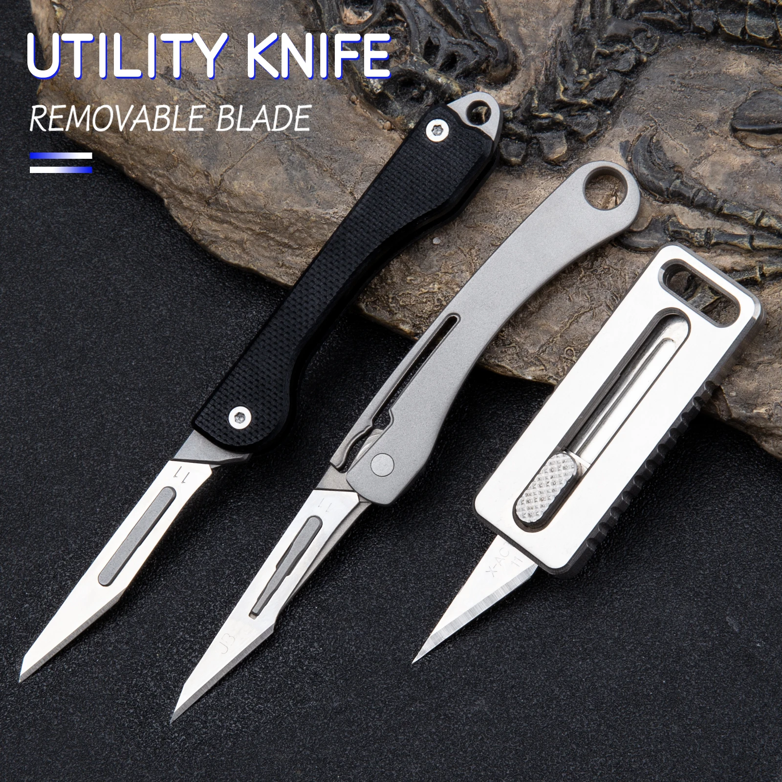 

G10 Folding Knife Scalpel Mini Multi-function Cutting Tool Knife Titanium Alloy Utility Knife Outdoor Portable